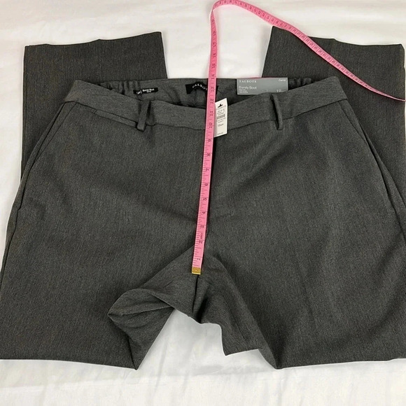 Talbots New Women’s 18WP Heather Gray Curvy Barely Boot Full Length Pant - Picture 11 of 13